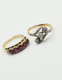 Lot 62 - Deux bagues en l'état