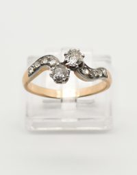 Lot 63 - Bague deux ors Toi & Moi