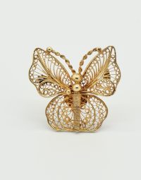 Lot 13 - Broche papillon en or