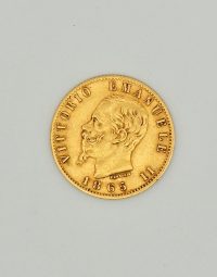 Lot 56 - Pièce 20 Lires Or Victor Emmanuel II