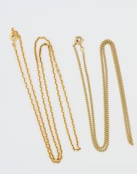 Lot 17 - Chaines en or