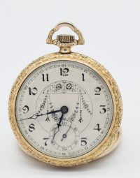 Lot 72 - WATCH CASE CO. ELGIN USA - Montre gousset en métal doré