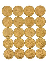 Lot 74 - Vingt Souverains Or