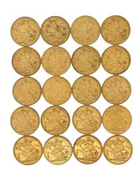 Lot 75 - Vingt Souverains Or