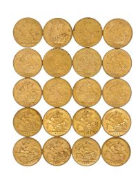 Lot 76 - Vingt Souverains Or