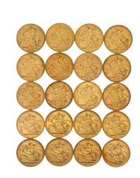 Lot 77 - Vingt Souverains Or