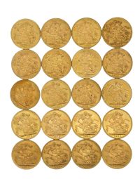 Lot 78 - Vingt Souverains Or