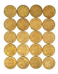 Lot 35 - Vingt Souverains Or