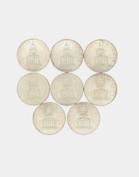 Lot 38 - Huit pièces de 100 Francs en argent