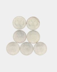 Lot 40 - Sept pièces de 100 Francs en argent