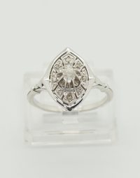 Lot 31 - Bague Art Déco or et platine