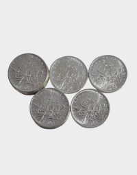 Lot 18 - Douze pièces de 5 Francs en argent